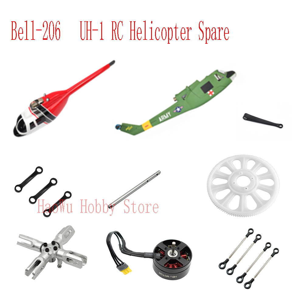 Flywing bell206 UH1 Bell-206 U - مراجعة Rc Helicopter Coaxial وسعره